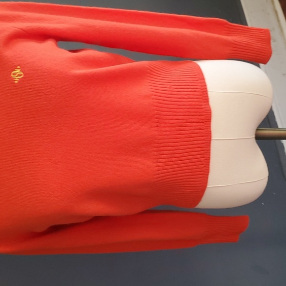 J crew cashmere orange  sweater size S - Picture 4 of 16
